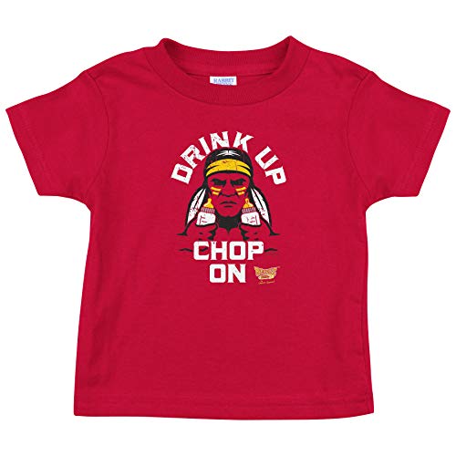 Kansas City Football Fans. Drink Up Chop On! Baby Onesie or Toddler T-Shirt