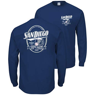 San Diego Baseball Fans. A Drinking Town with a Baseball Problem Navy T-Shirt (Sm-5x)