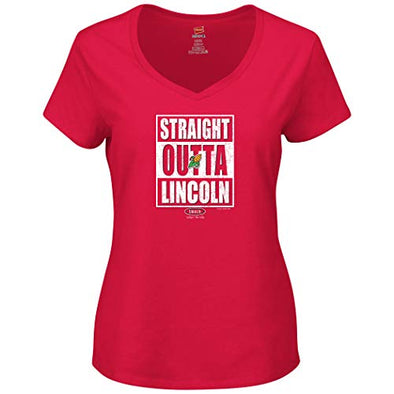 Nebraska College Unlicensed Ladies Apparel | Straight Outta Lincoln Ladies Shirt