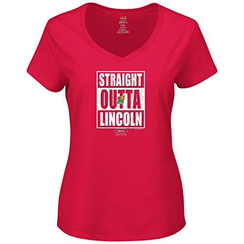 Nebraska College Unlicensed Ladies Apparel | Straight Outta Lincoln Ladies Shirt