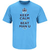 Man City EPL Apparel | Shop Unlicensed Man City Gear | Keep Calm and Beat Man U Shirt