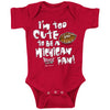 Ohio State Fans. Too Cute to Be a Michigan Fan Baby Onesie or Toddler T-Shirt