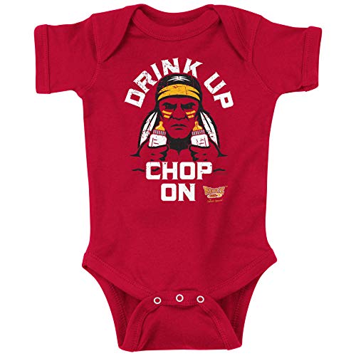 Kansas City Football Fans. Drink Up Chop On! Baby Onesie or Toddler T-Shirt