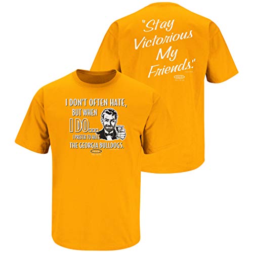 Tennessee Football Fans. Stay Victorious (Anti-Georgia). Orange T-Shirt (Sm-5X)