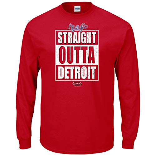 Smack Apparel Washington Hockey Fans Red T-Shirt - Rockin' The Red 'Til The Day I'm Dead, Long Sleeve 5XL