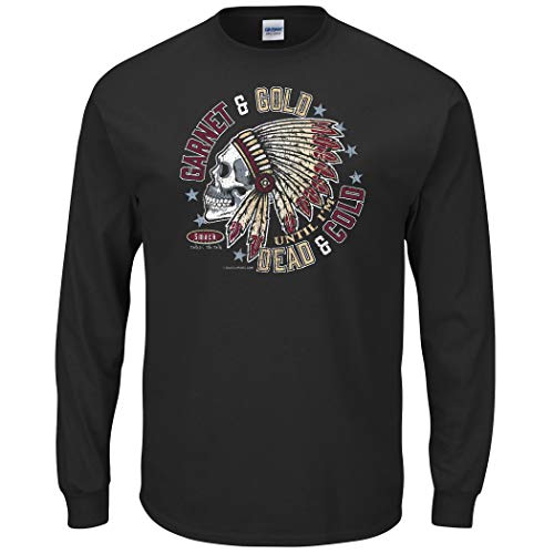 Florida State Football Fans. Garnet and Gold Till I'm Dead and Cold Black T-Shirt (Sm-5X)