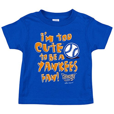 New York Baseball Fans (NYM). Too Cute Royal Onesie (NB-18M) Or Toddler Tee (2T-4T)