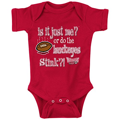 Nebraska Cornhuskers Fans. is It Just Me? Red Onesie (NB-18M) & Toddler Tee (2T-4T)