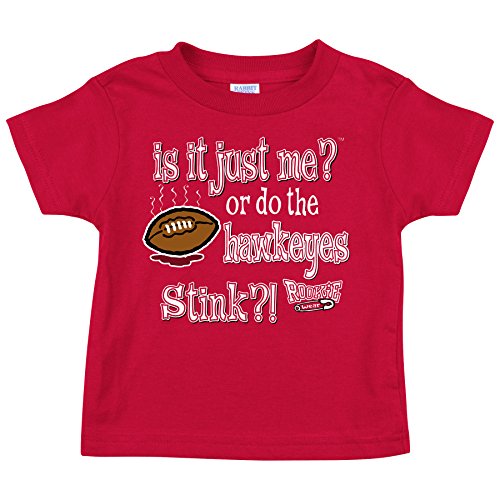 Nebraska Cornhuskers Fans. is It Just Me? Red Onesie (NB-18M) & Toddler Tee (2T-4T)