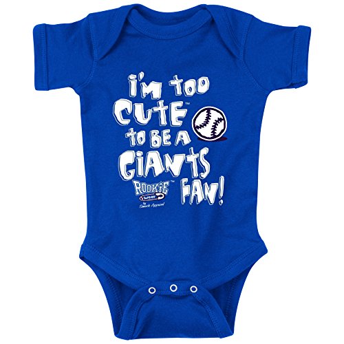 Los Angeles Dodgers Fans. I'm Too Cute Blue Onesie (NB-18M) & Toddler Tee (2T-4T)