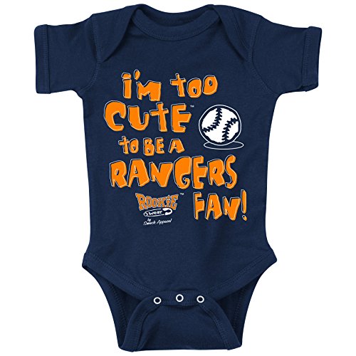 Unlicensed Houston Baseball Fans - Baby Bodysuits or Toddler Tees | Too Cute to be a Rangers Fan!