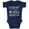 New York Baseball Fans (NYY). is It Just Me?! Navy Onesie (NB-18M) or Toddler Tee (2T-4T) (Rookie Wear by Smack Apparel)