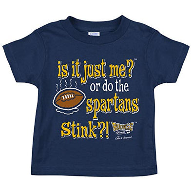 Unlicensed Michigan College Sports Baby Bodysuits or Toddler Tees | Do the Spartans or Buckeyes Stink?!