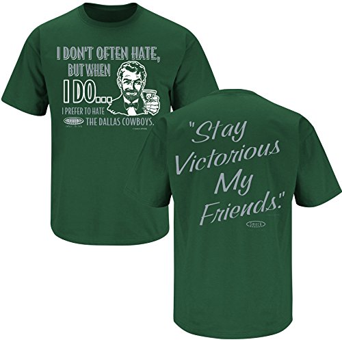 Smack Apparel "Proud To Be A Cowboys Hater" T-Shirt - Funny Football Fan Tee For Philadelphia Eagles Supporters | Black 4XL
