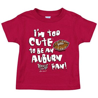 Alabama Crimson Tide Fans. Too Cute Crimson Onesie or Toddler T-Shirt