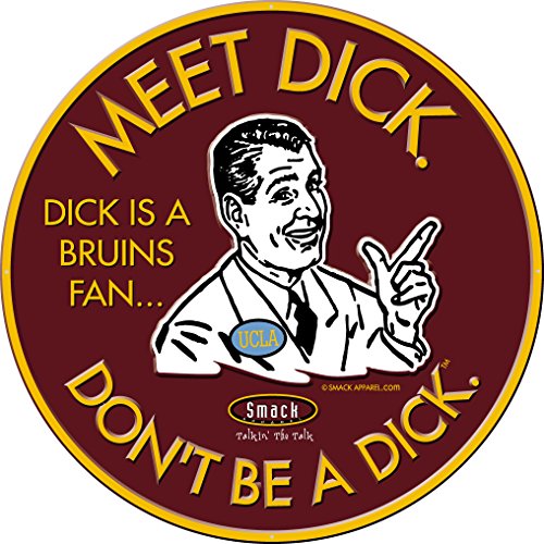USC Football Fans. Don't Be A Dick. Embossed Metal Man Cave Sign