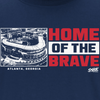 Home of the Brave T-Shirt for Atlanta Baseball Fans