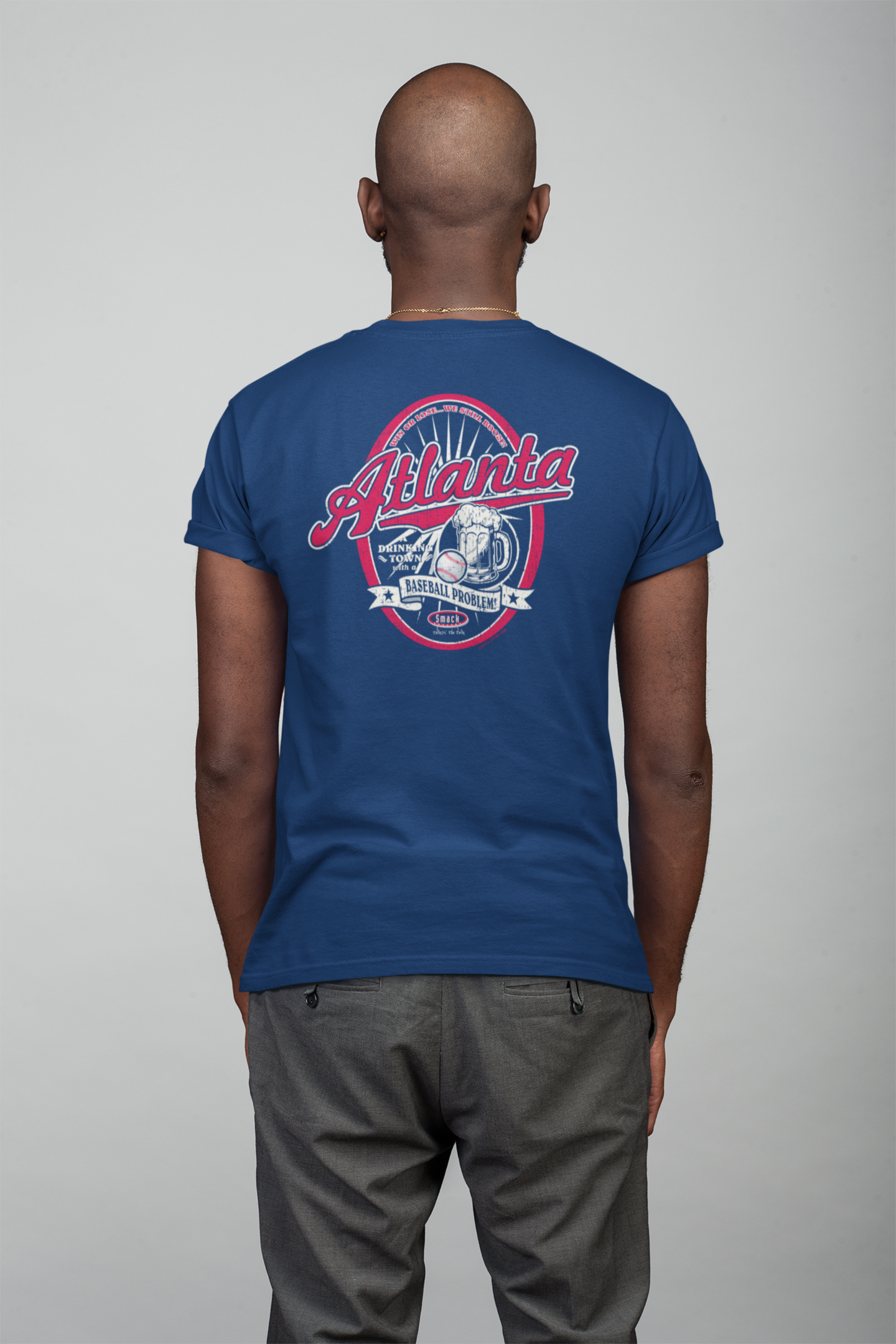 St. Louis Pro Baseball Apparel | St. Louis A Drinking Town with A Baseball Problem Shirt Short Sleeve / Large / Red