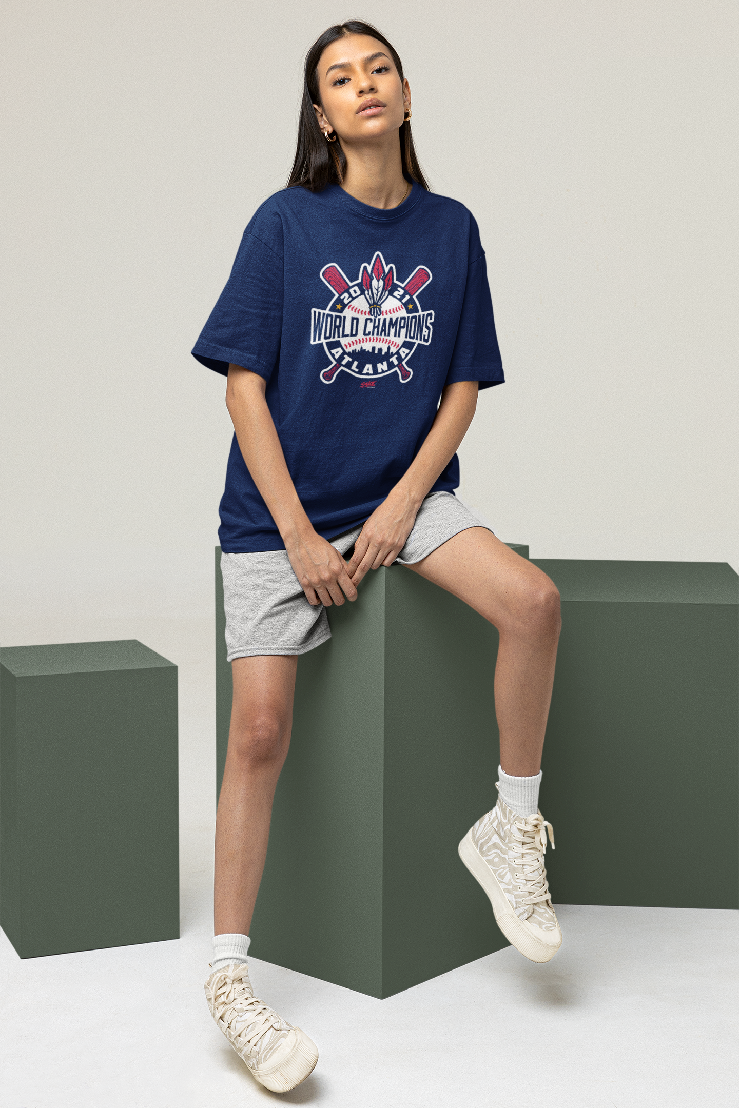 atlanta braves feather jersey