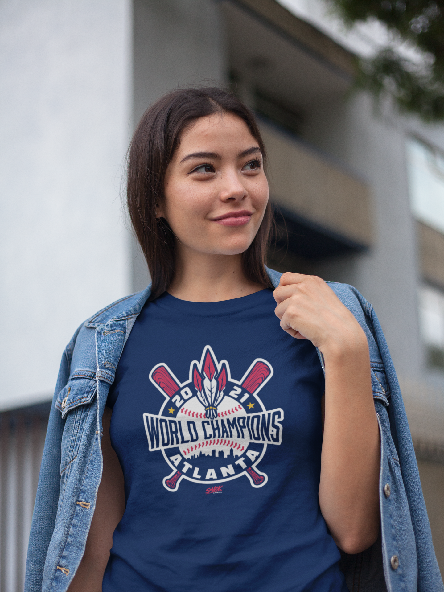 World Champions Baseball/Feather Shirt for Atlanta Baseball Fans – Smack  Apparel