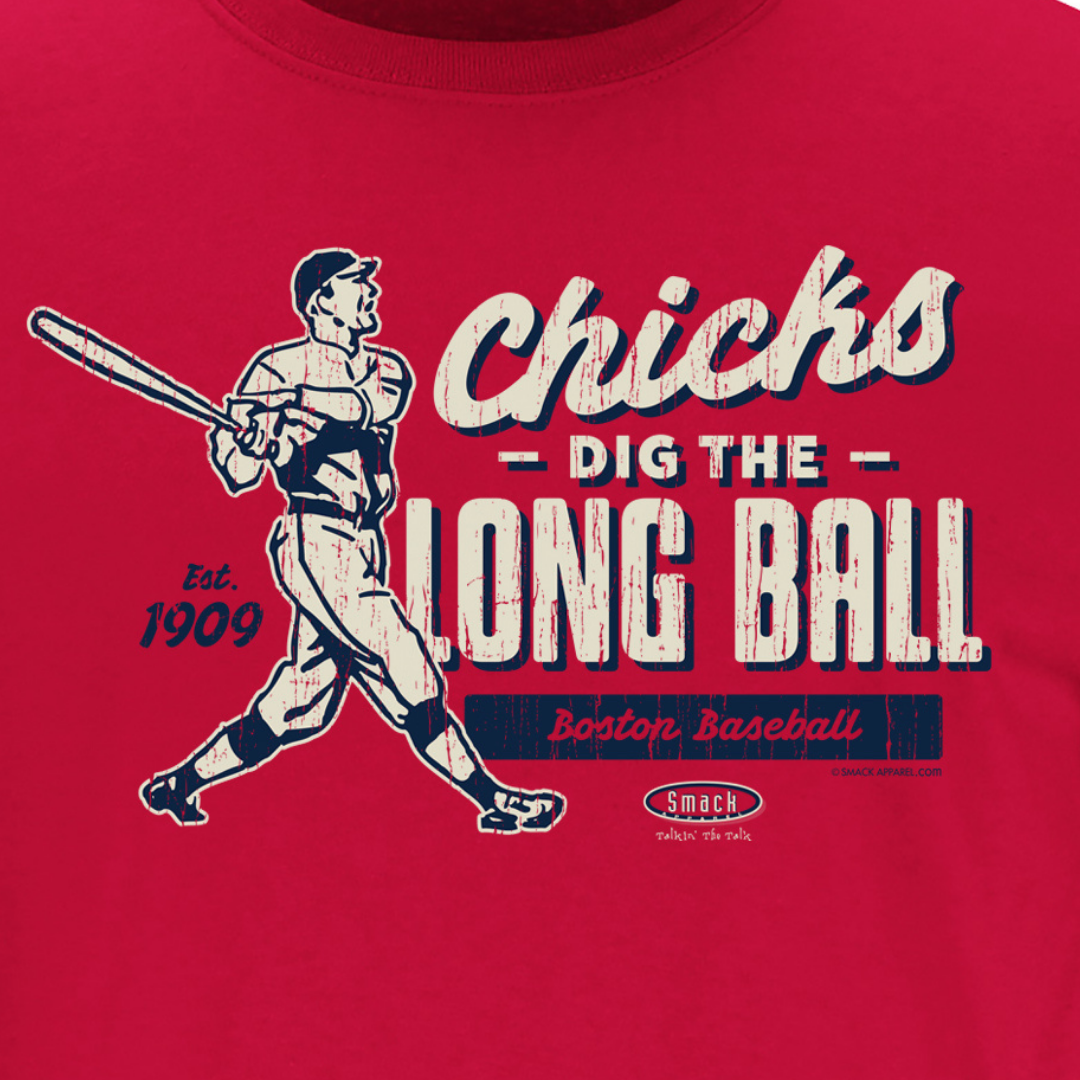  Chicks Dig The Long Ball T-Shirt Funny Baseball Gift