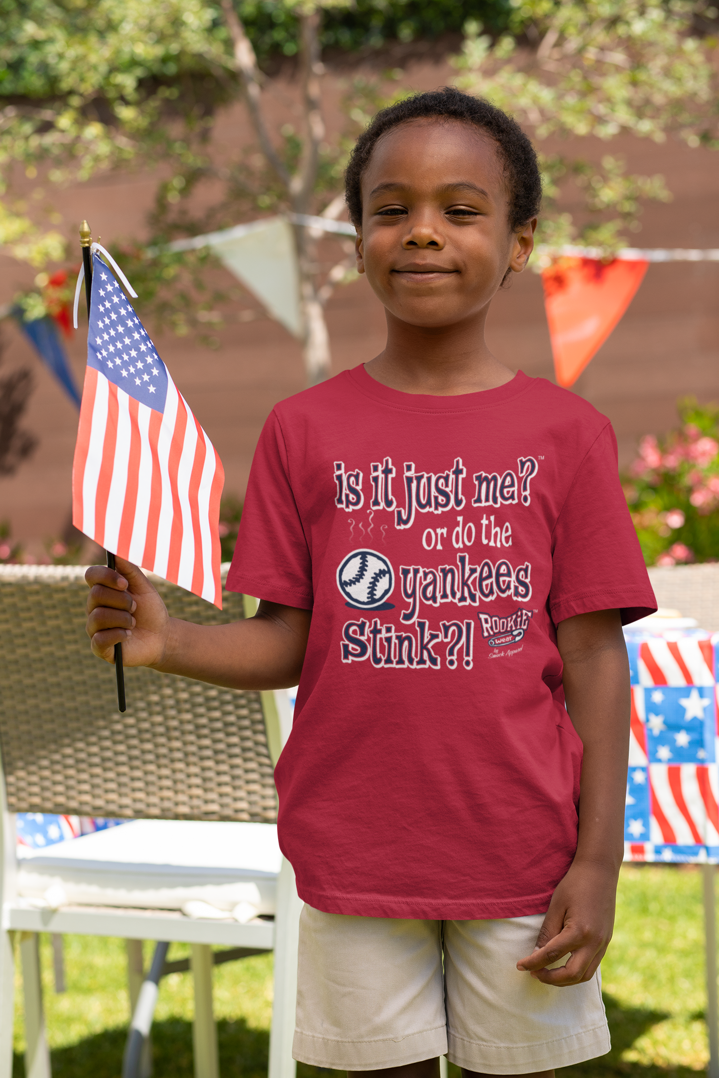 Is It Just Me?! (Anti-Yankees) Onesie (NB-18M) or Toddler Tee (2T-4T) (Rookie Wear by Smack Apparel) 2T / Red