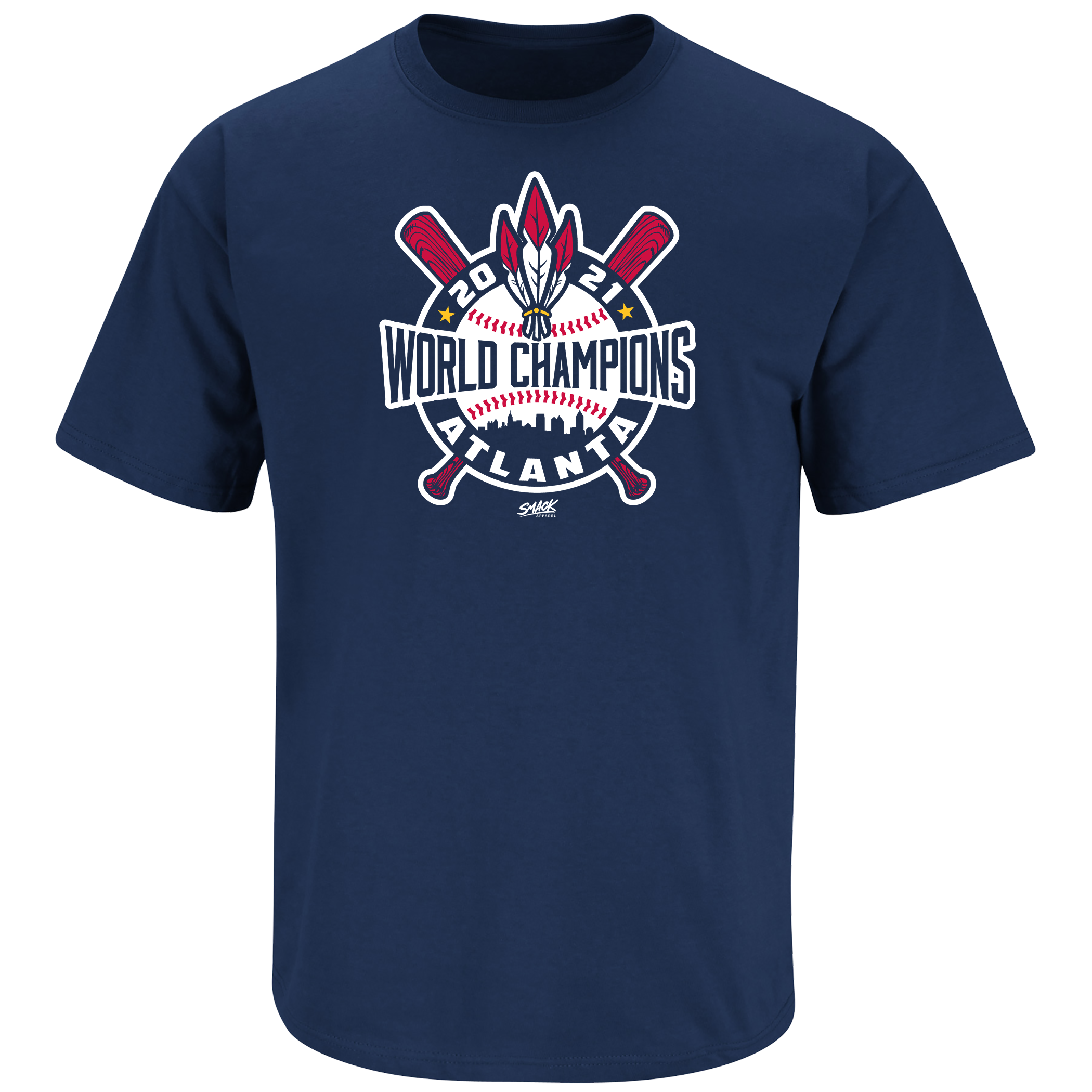 World Champions Baseball/Feather Shirt for Atlanta Baseball Fans – Smack  Apparel