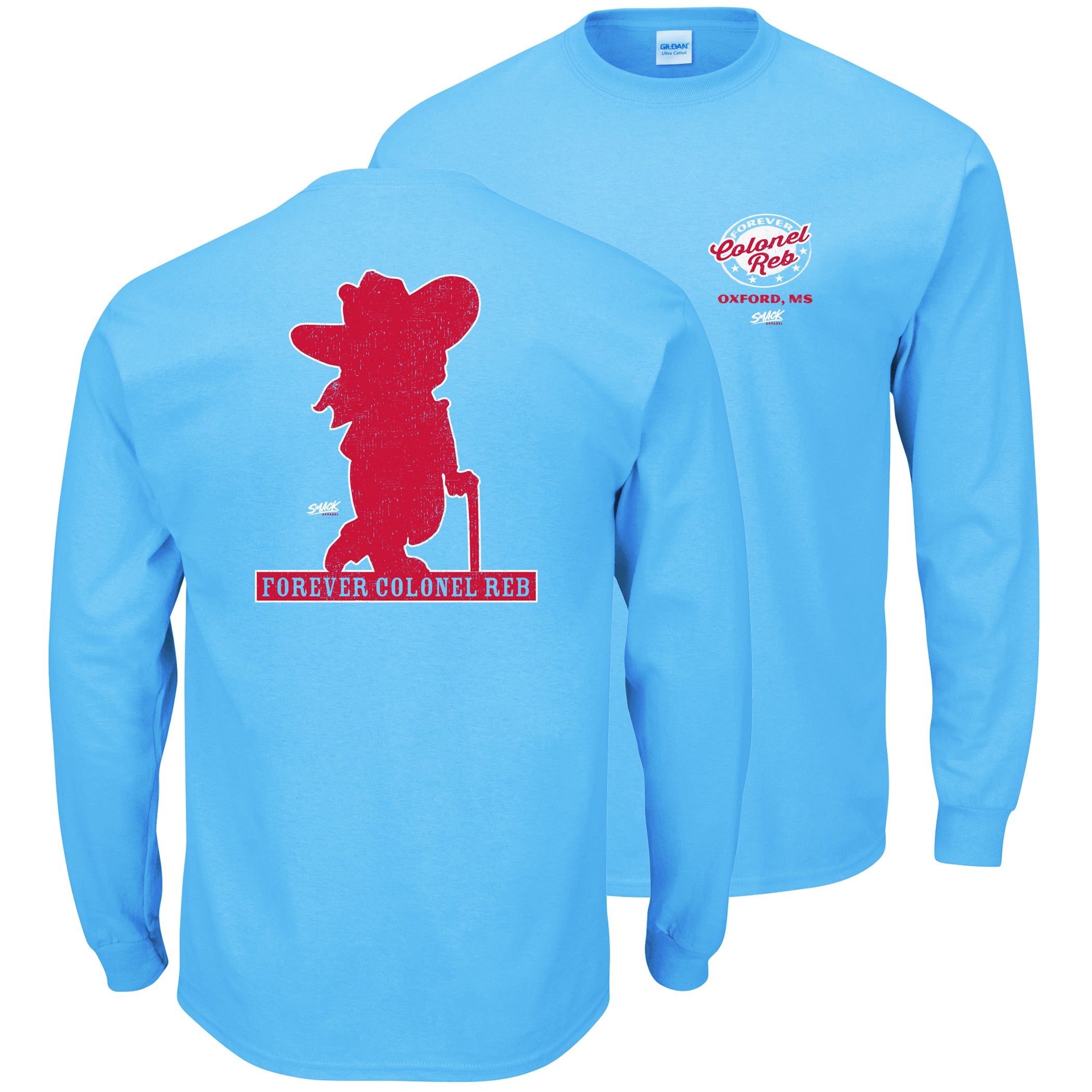 Ole Miss Rebels NCAA Colonel Reb Crew Neck Sweatshirt