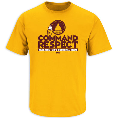 Command Respect T-Shirt for Washington Football Fans