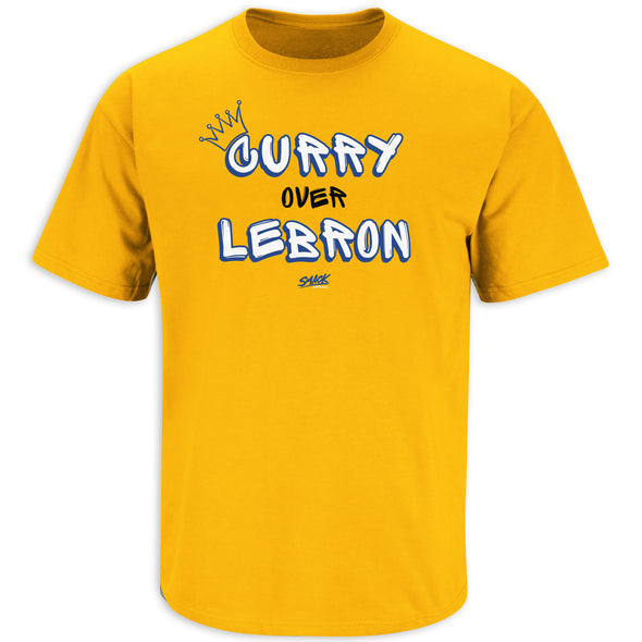 Curry Over Lebron Shirt for Golden State Basketball Fans