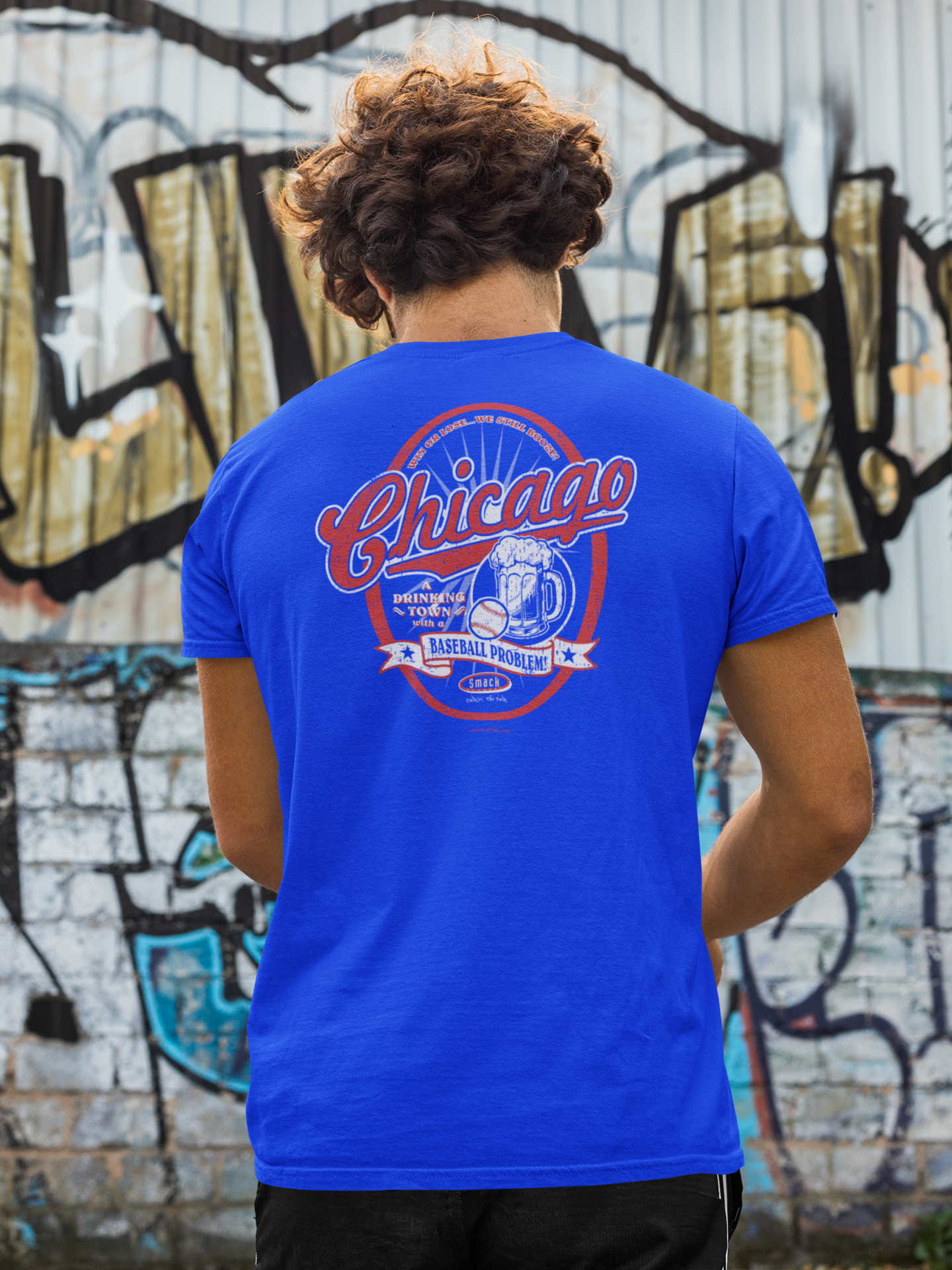 Chicago Baseball Fans. Bleacher Bums Royal T-Shirt (Sm-5X)