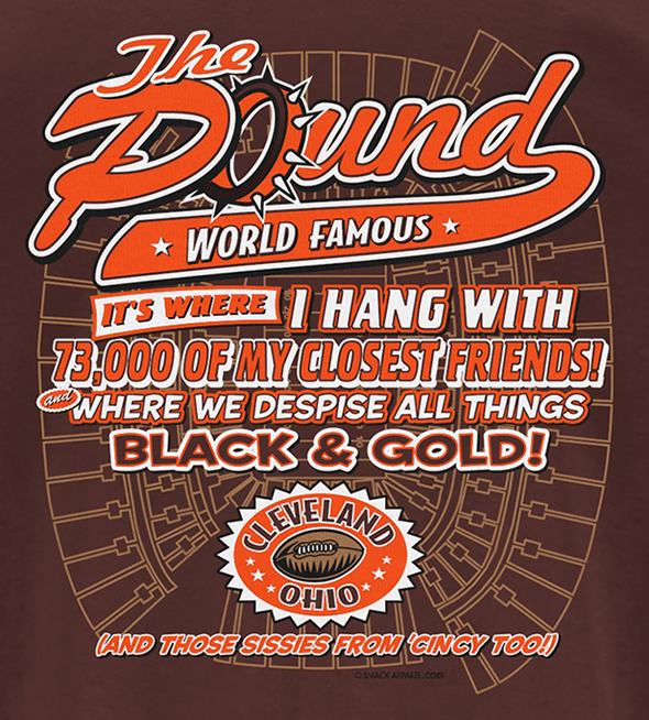 The Pound Brown Shirt  |  Cleveland Pro Football Apparel