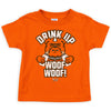Drink Up Woof Woof! | Unlicensed Cleveland Pro Football Baby Bodysuits or Toddler Tees