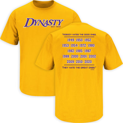 LA Dynasty (Est. 1949) Shirt | Los Angeles Pro Basketball Apparel | Shop Unlicensed Los Angeles Gear