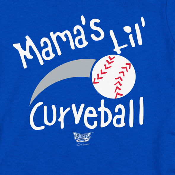 Mama's 'lil Curveball | Unlicensed Los Angeles Baseball Fans - Baby Bodysuits or Toddler Tees