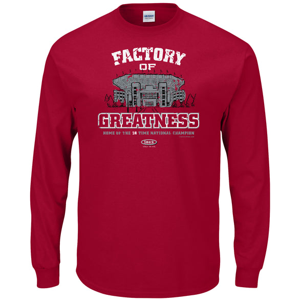 Factory of Greatness Shirt | Alabama College Apparel | Shop Unlicensed Alabama Gear