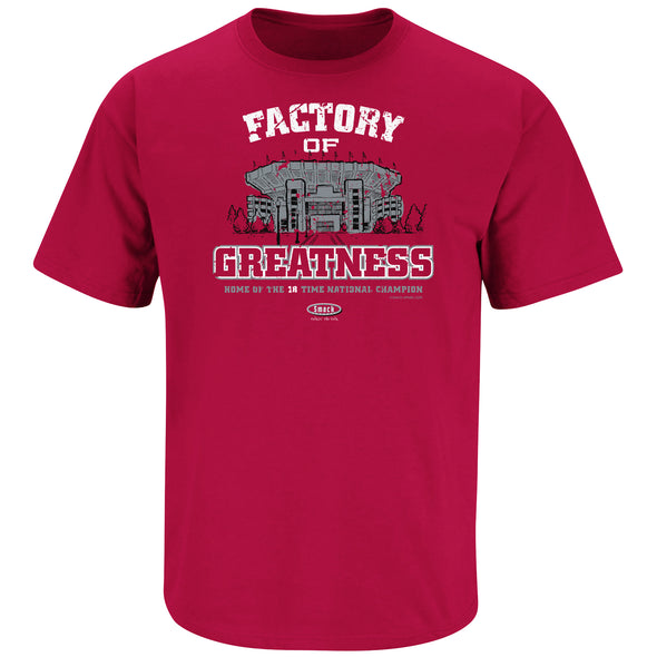Factory of Greatness Shirt | Alabama College Apparel | Shop Unlicensed Alabama Gear