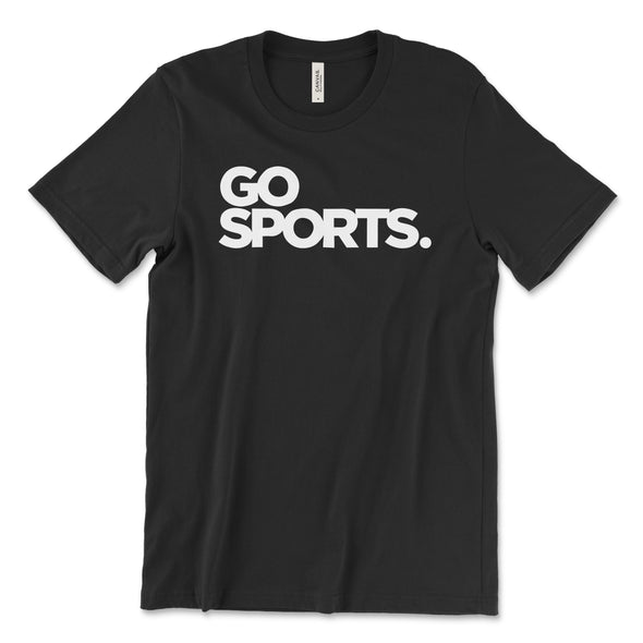 GO SPORTS. Bella Unisex T-Shirt and Crops for Sports Fans