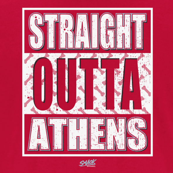 Straight Outta Athens T-Shirt for Georgia College Fans | Georgia Fan Gear