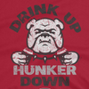 Drink Up Hunker Down for Georgia College Football Fans | Georgia T-Shirt