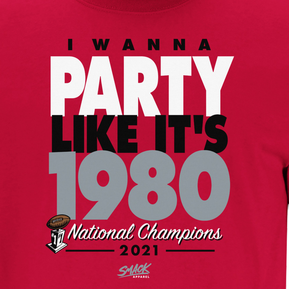 Party Like It's 1980 Shirt for Georgia Football Fans