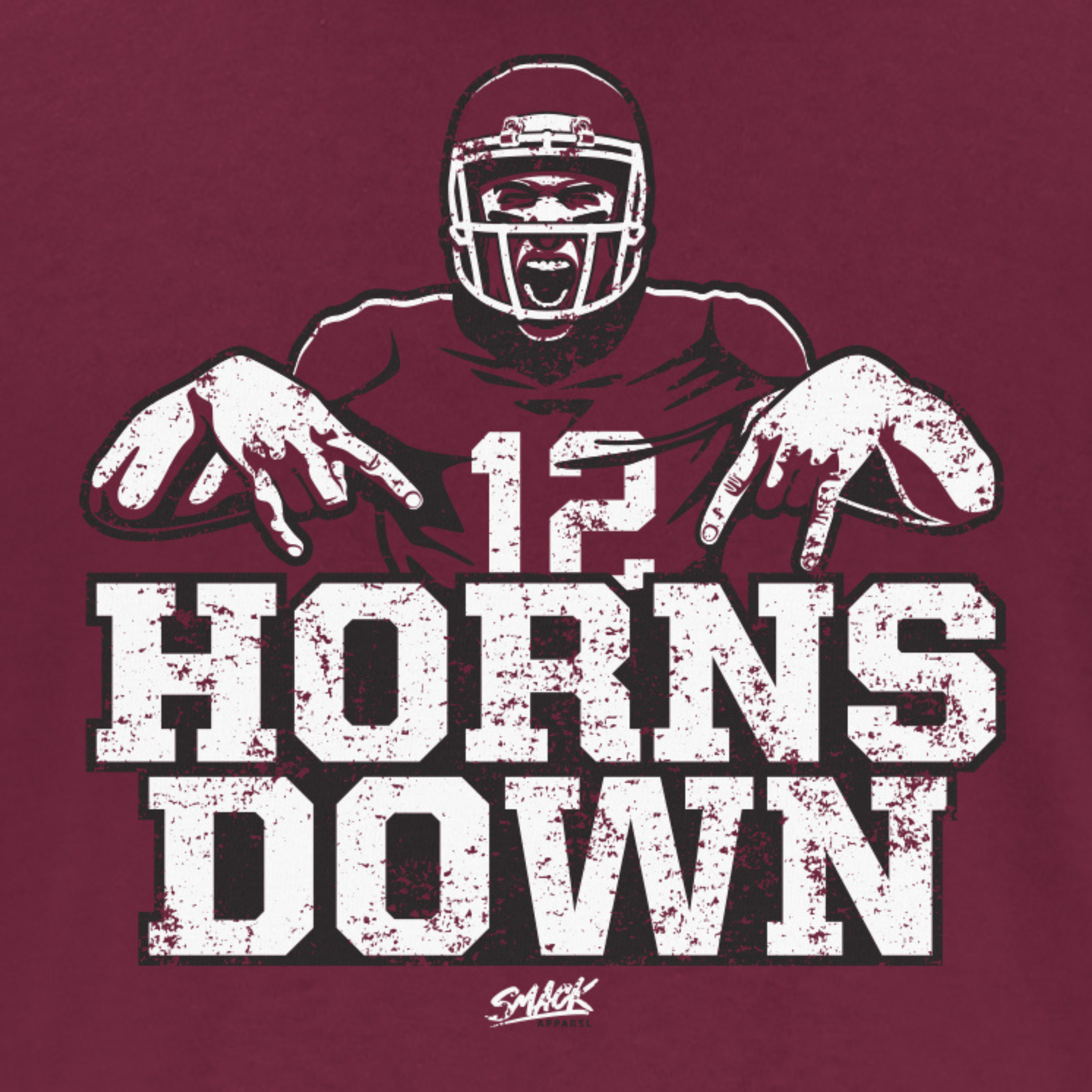 Horns Down (Anti-Texas) T-Shirt for Texas A&M College Football Fans
