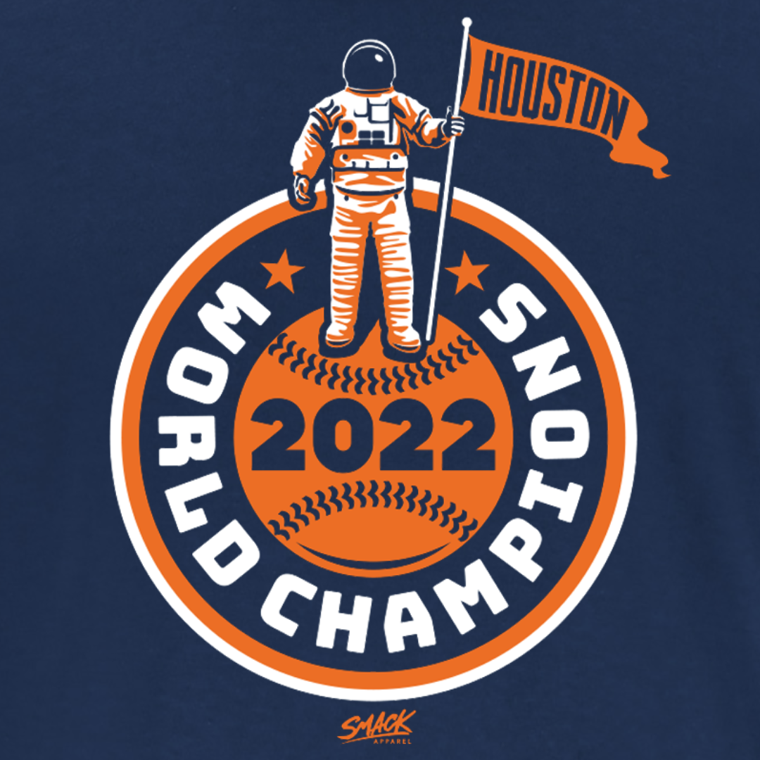 Astronaut 2022 World Champs T-Shirt for Houston Baseball Fans – Smack  Apparel