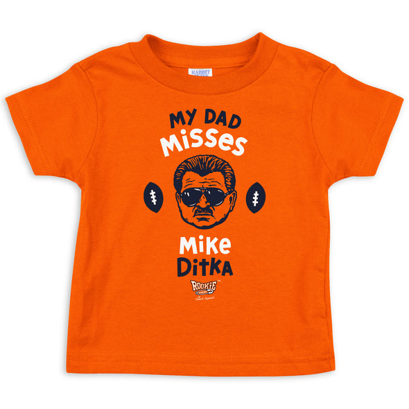 My Dad Misses Mike Ditka Baby Apparel/Gifts for Chicago Football Fans