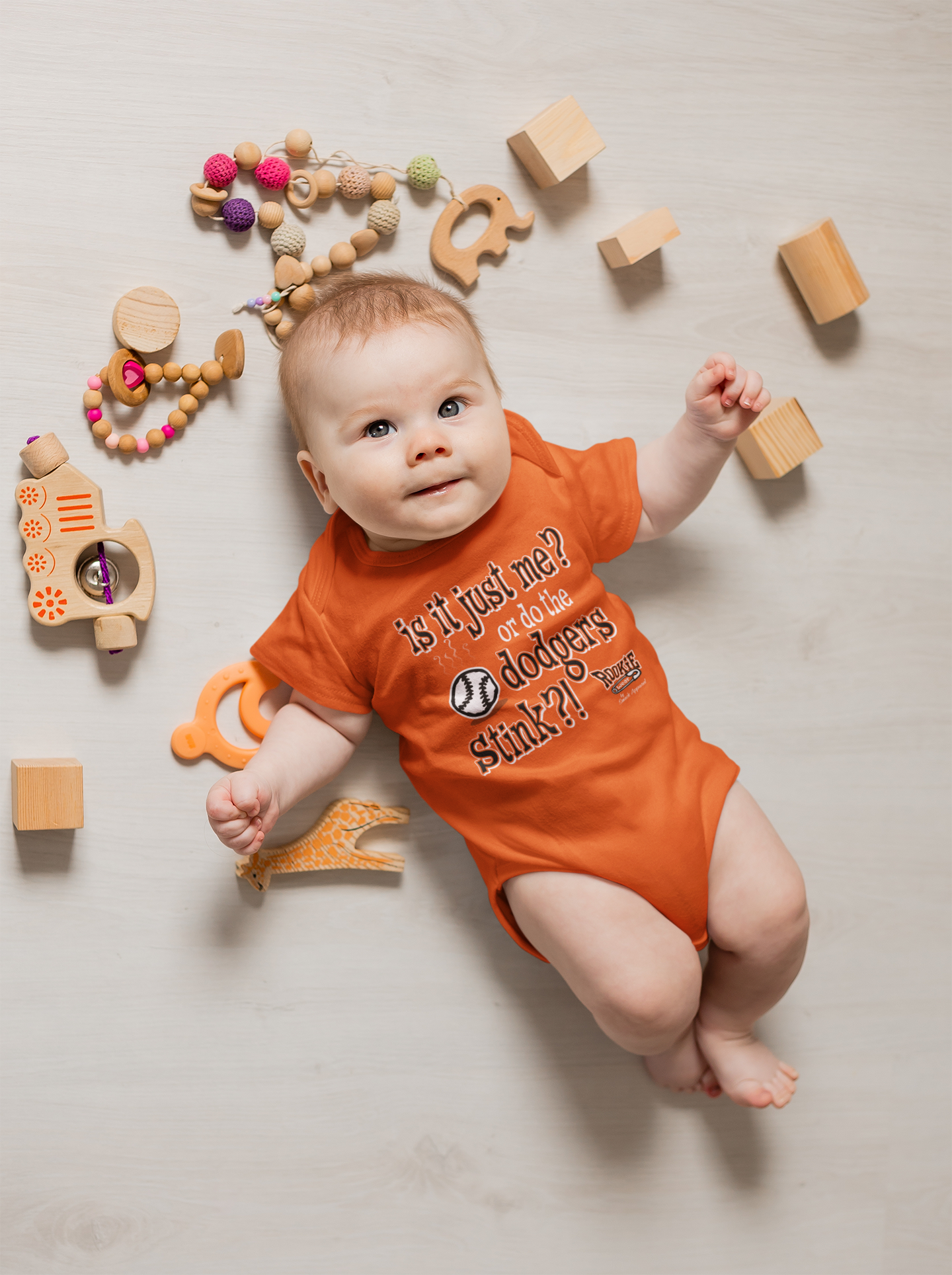 San Francisco Giants Baseball Time Sign Onesie by Tap On Photo