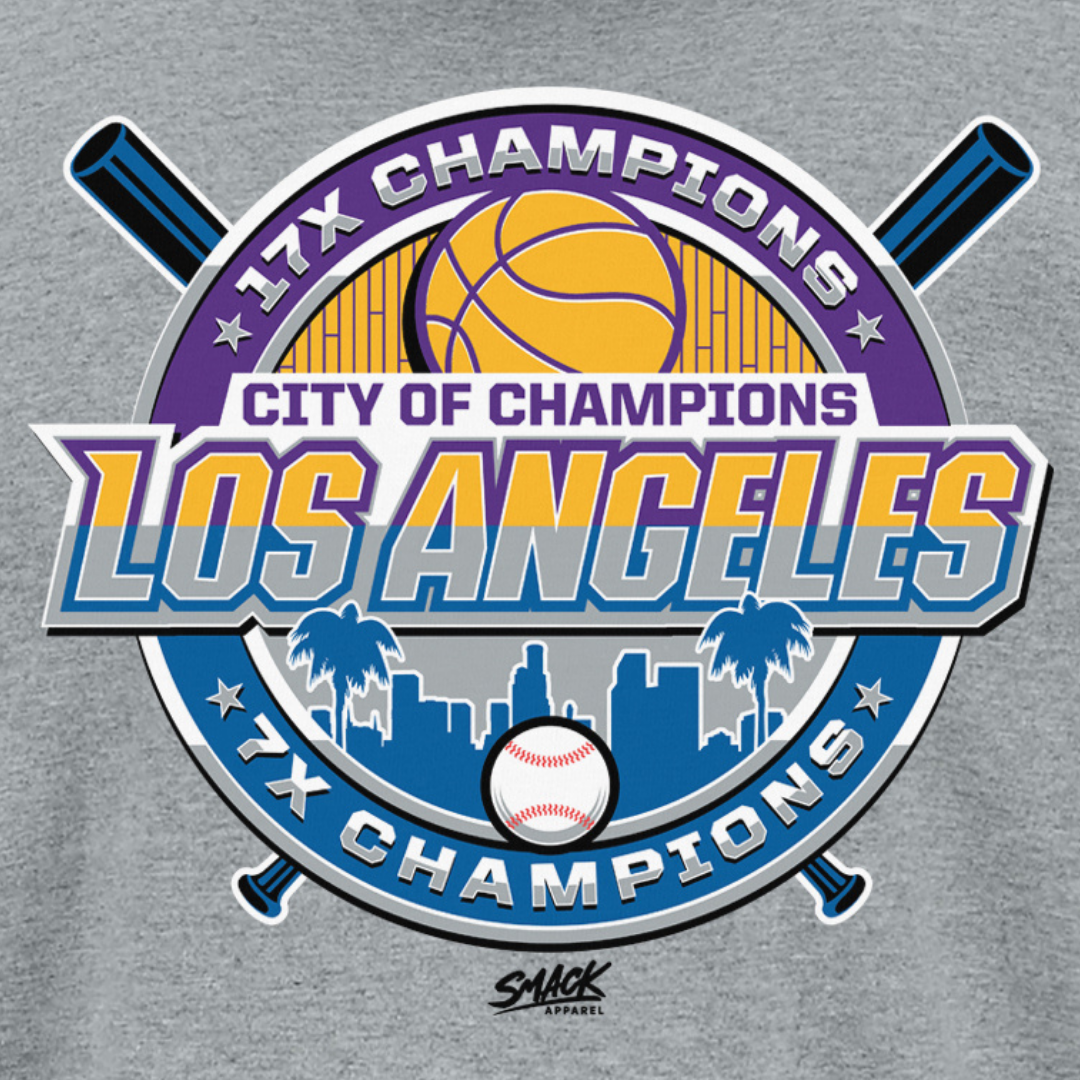 City Of Champions Los Angeles LA Rams Lakers Dodgers T-Shirt