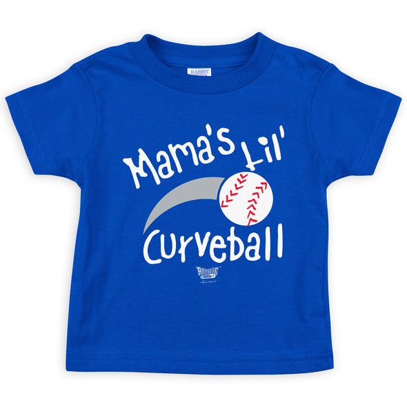 Mama's 'lil Curveball | Unlicensed Los Angeles Baseball Fans - Baby Bodysuits or Toddler Tees