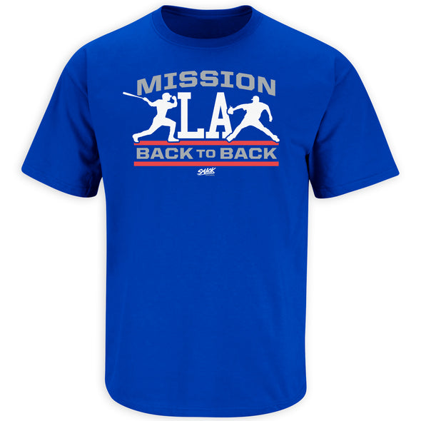 Mission Back to Back Shirt | Los Angeles Pro Baseball Apparel | Shop Unlicensed Los Angeles Gear