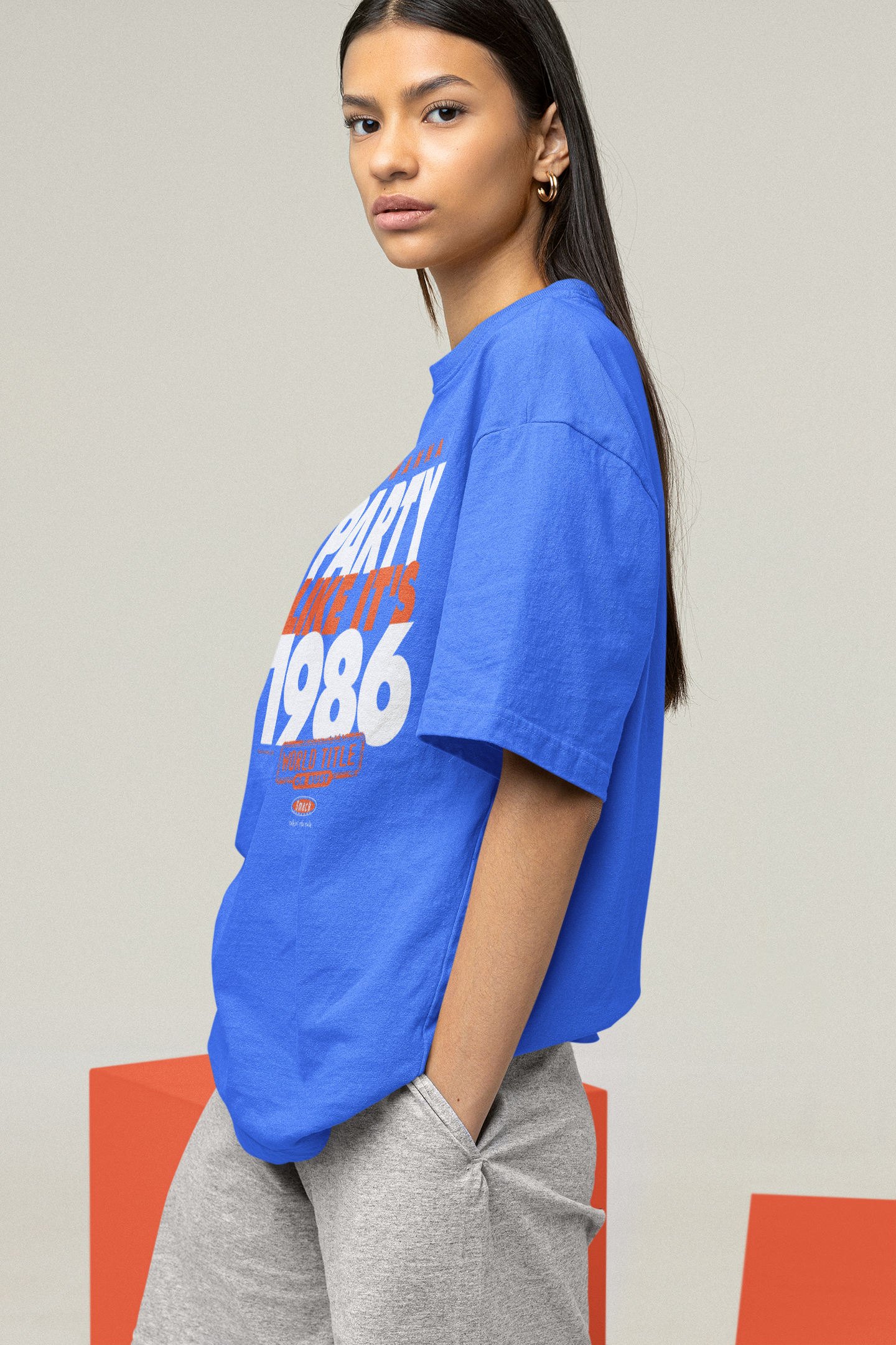 Smack Apparel New York Baseball Fans (NYM). I Wanna Party Like It's 1986 Shirt Long Sleeve / 4XL / Blue