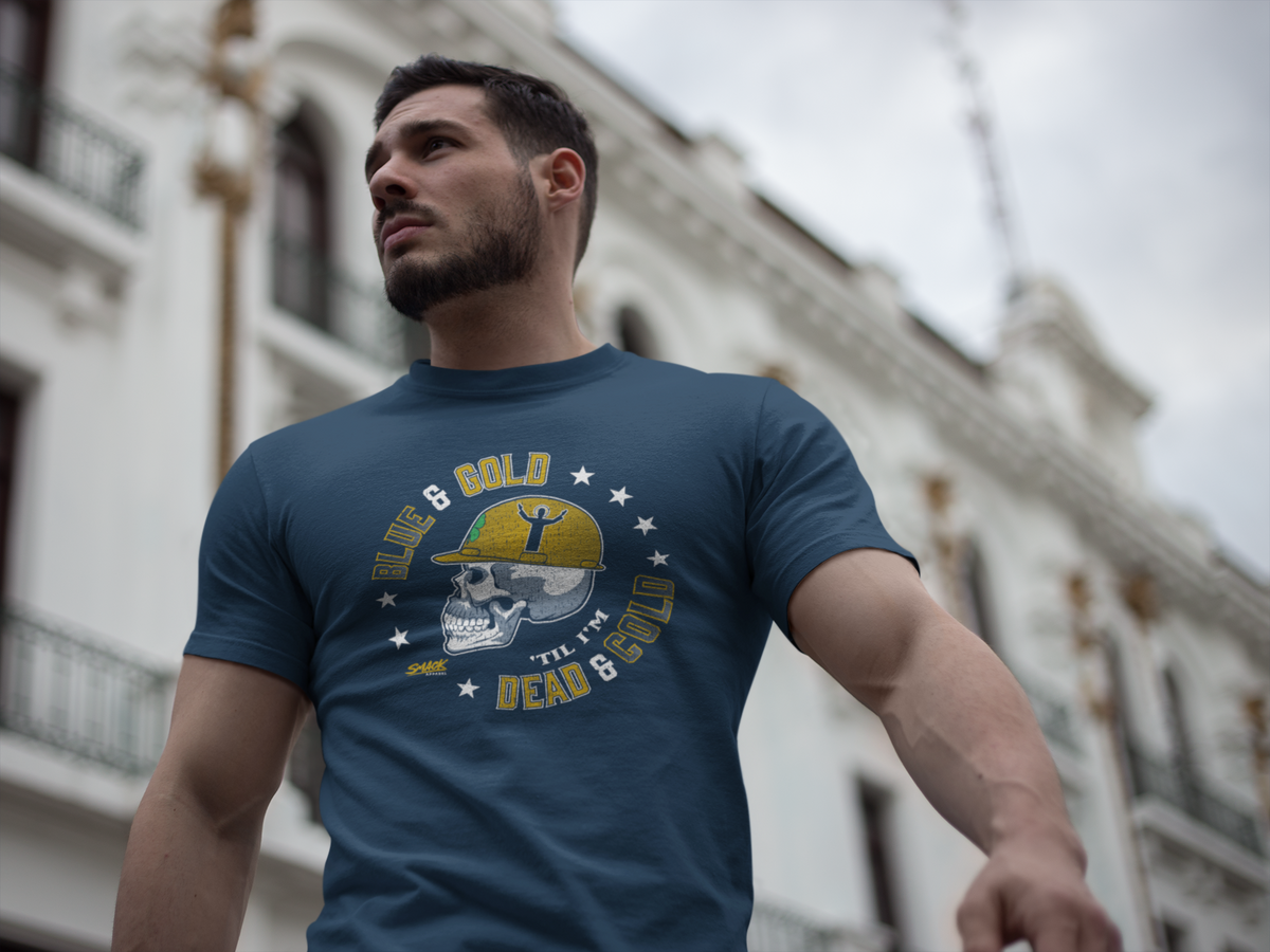"Navy And Gold Til I'm Dead And Cold" Notre Dame Fighting Irish T-Shirt - View #10